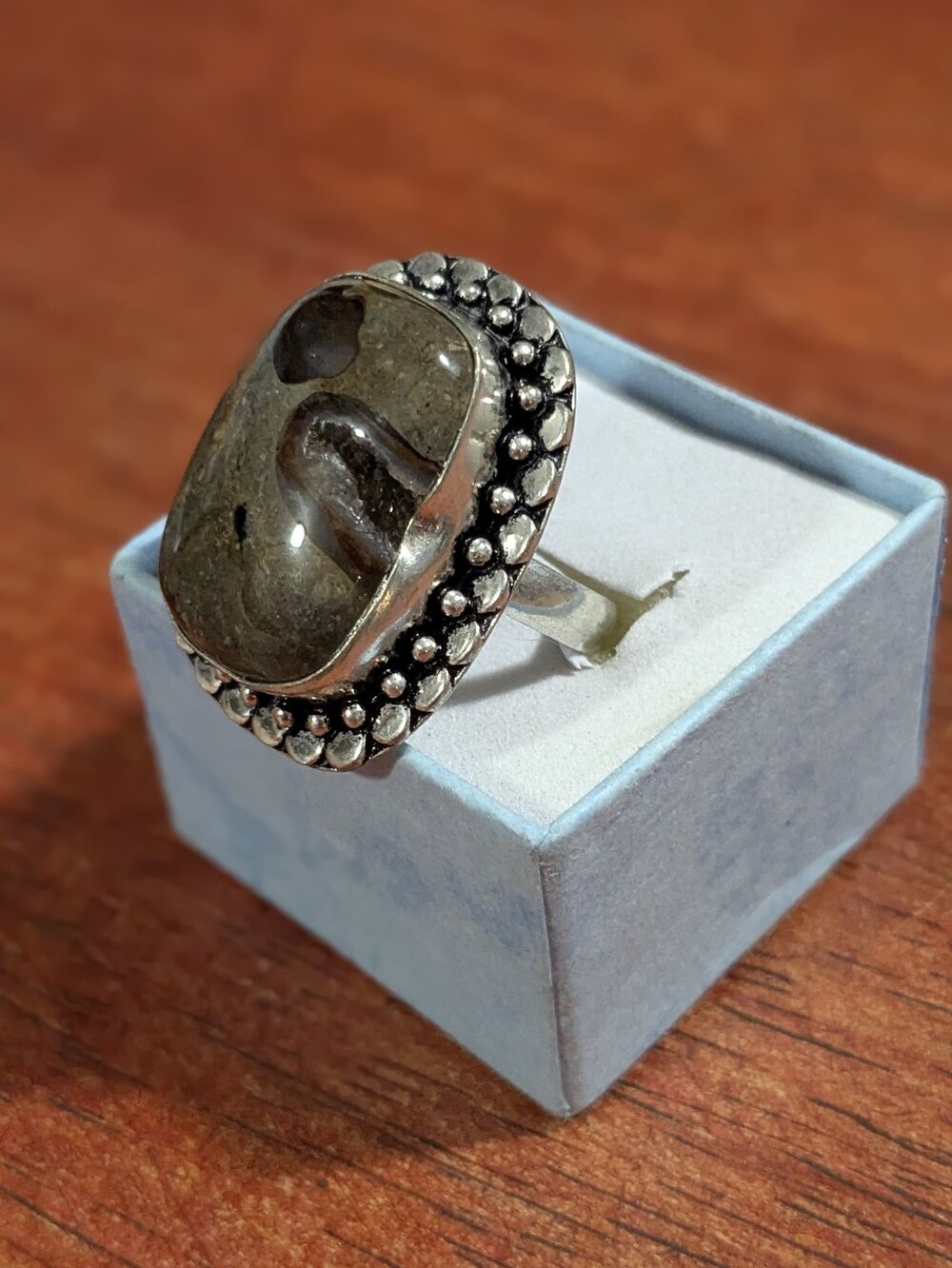 Handcrafted Unique Coffee Bean Jasper Ring (9)